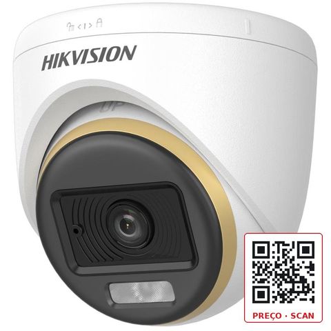 DS-2CE70DF3T-LPFS – 2 MP ColorVu Dual-light Indoor Fixed Turret Camera