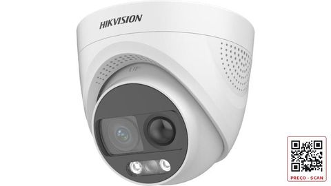 DS-2CE72KF3T-PIRXO – 3K ColorVu PIR Siren Fixed Turret Camera