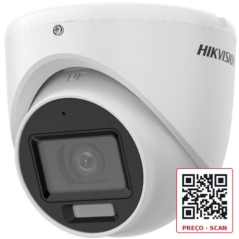 DS-2CE76G0T-LMFS – 2K Smart Hybrid Light Audio Fixed Turret Camera