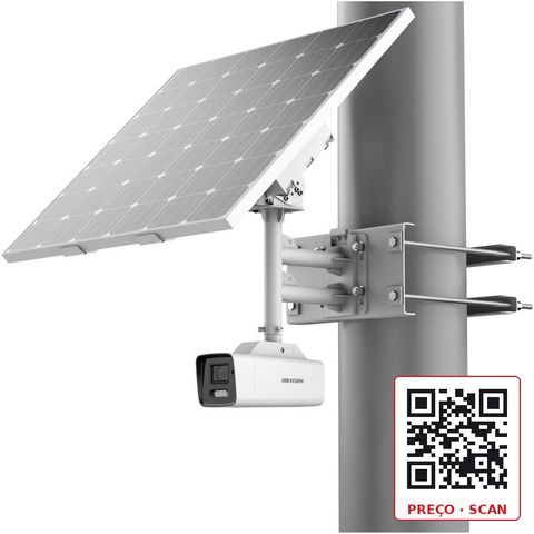 DS-2XS6A47G1-LS/C36S80 – 4MP ColorVu Fixed Bullet Solar Power 4G Network Camera Kit