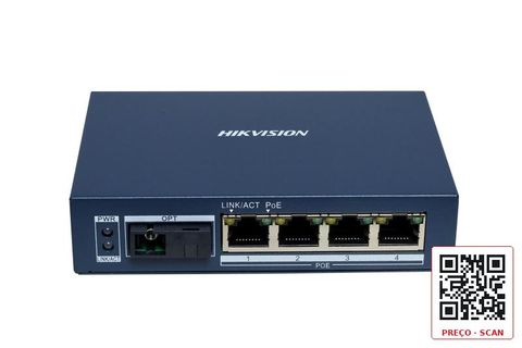 DS-3D504TP-A – 20KM Gigabit PoE Fiber Transceiver