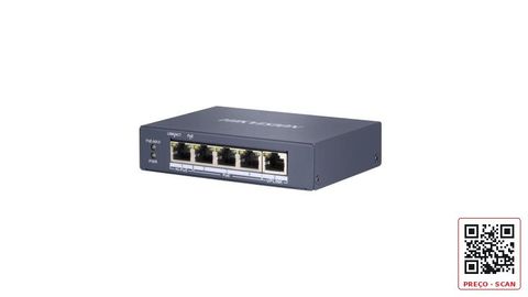 DS-3E0505HP-E – 4 Port Gigabit Unmanaged POE Switch