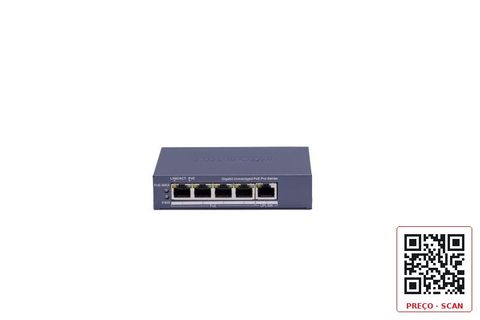 DS-3E0505P-E(B) – 4 Port Gigabit Unmanaged POE Switch