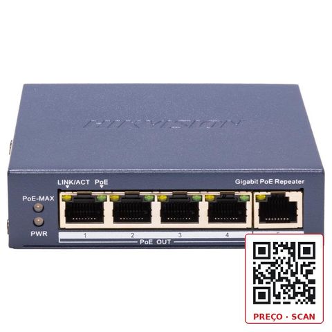 DS-3E0505P-E/R – Gigabit PoE Repeater