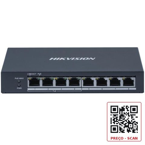 DS-3E0508P-O – 8-Port Gigabit Switch with 4 POE+