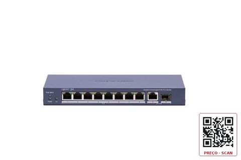 DS-3E0510P-E(B) – 8 Port Gigabit Unmanaged POE Switch