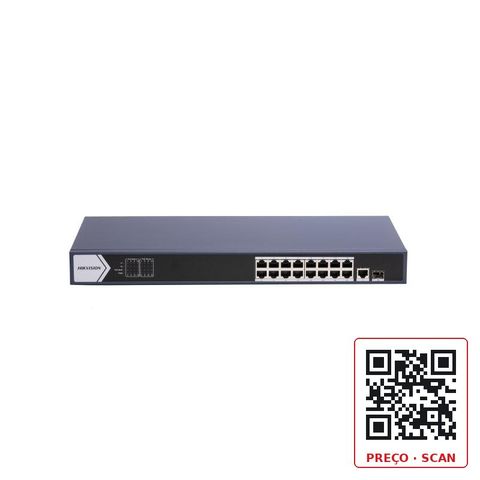 DS-3E0518P-E (B) – 16 Port Gigabit Unmanaged POE Switch