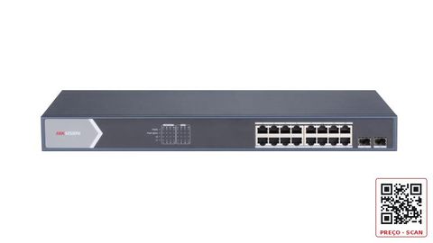 DS-3E0518P-E/M – 16 Port Gigabit Unmanaged POE Switch