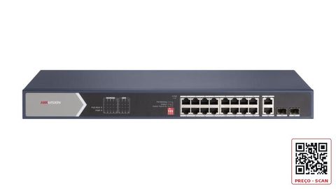 DS-3E0520HP-E – 16 Port Gigabit Unmanaged POE Switch