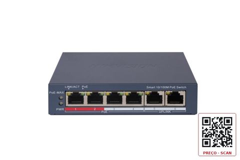 DS-3E1106P-EI – 4 Port Fast Ethernet Smart POE Switch