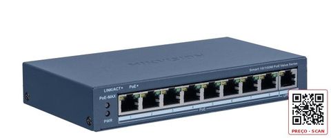 DS-3E1309P-EI/M – 8 Port Fast Ethernet Smart POE Switch