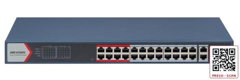 DS-3E1326P-EI (B) – 24 Port Fast Ethernet Smart POE Switch