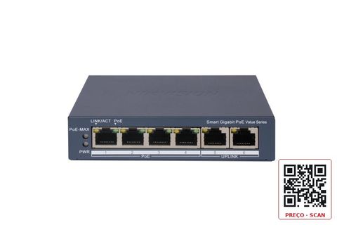 DS-3E1506P-EI/M(C) – 4 Port Gigabit Smart POE Switch