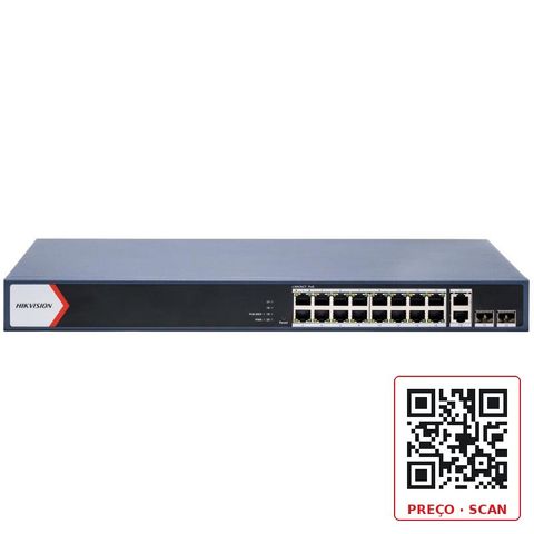 DS-3E1520P-EI/M – 16 Port Gigabit Smart POE Switch