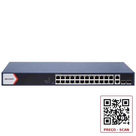 DS-3E1528P-EI – 24 Port Gigabit Smart POE Switch
