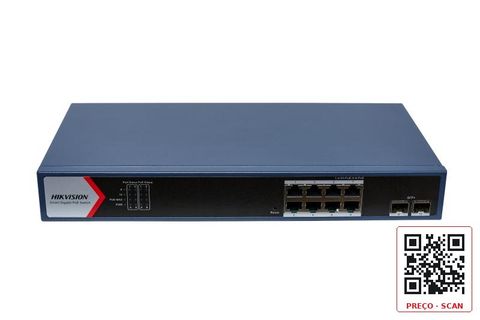 DS-3E1710HP-EI – 8 Port Gigabit Smart POE Switch