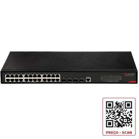 DS-3E2528-SI-24T4F – 24 GE RJ45, 4 GE SFP Switch