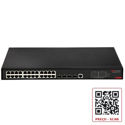 DS-3E2528P-SI-24P4F – L2+ Smart Full Managed POE Switch