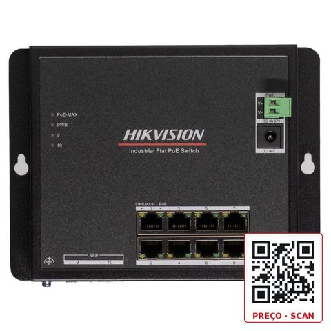 DS-3T1510P-SI-FLT – Flat Industrial POE Switch