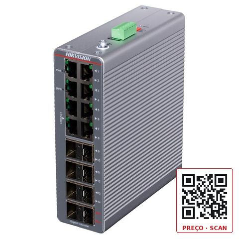 DS-3T1516-SI-8T8F – 16 Port Gigabit Smart Managed Industrial Switch
