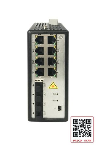 DS-3T3512P – 8 Port Gigabit Full Managed Industrial POE Switch