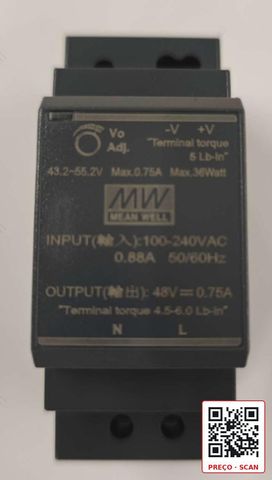 DS-KAW36-4N – 2-Wire HD DIN Rail Power Supply Unit
