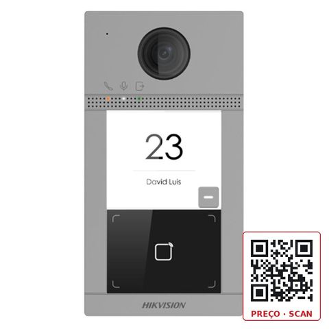 DS-KV8113-WME1(C)/Flush – 1 Button Metal Villa Door Station