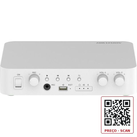 DS-QAE1A80G1-VB/ST – 80W 2-Zone Network Amplifier with Spotify