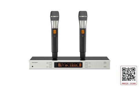 DS-QAPMKHC1-2U – UHF Wireless Microphone System 2 Channel Handheld Mic