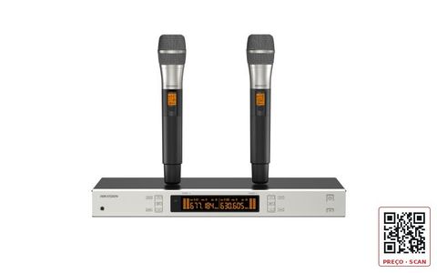 DS-QAPMKHC2-2U – UHF Wireless Microphone System 2 Channel Handheld Mic