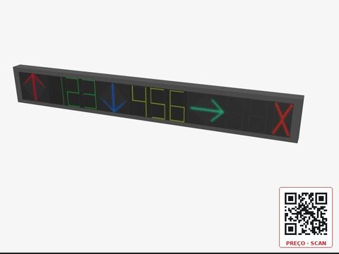 DS-TVL121-9-5D – Indoor,serven-color,Three Row,Led Screen