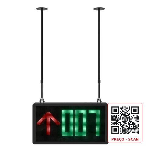 DS-TVL131-3-7P – Indoor Parking Guidance LED Screen
