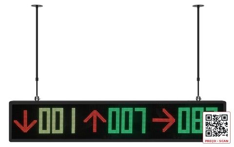 DS-TVL131-9-7P – Indoor Parking Guidance LED Screen