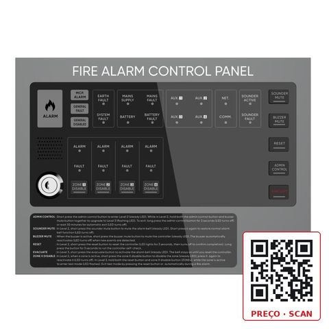 HF-C104 – Conventional Fire Alarm Control Panel - 4 zones