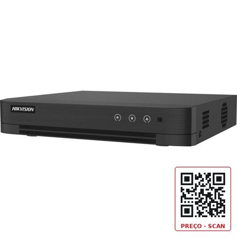 iDS-7208HQHI-M1/T – 3K DVR AcuSense Áudio bidirecional 8 canais 1080P 1U