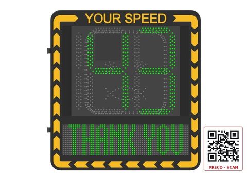YJP7681-188-R(L) – Radar-Assisted Speed LED Display